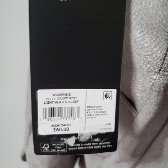 NWT Walter Hagen Women's Gray Mini Skirt Work Out Athletic Skort Size Small - Picture 6 of 7